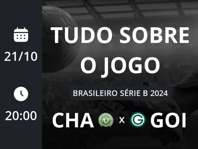 Chapecoense x Goiás: placar ao vivo, escalações, lances, gols e mais