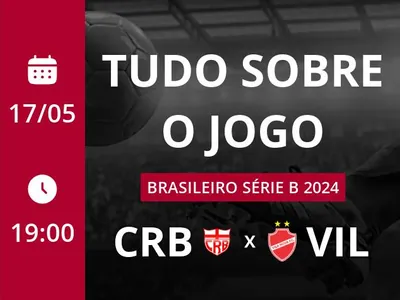 CRB x Vila Nova: placar ao vivo, escalações, lances, gols e mais
