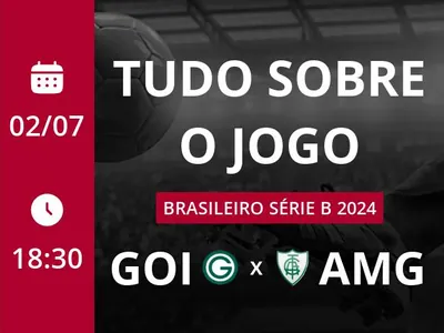 Goiás x América-MG: placar ao vivo, escalações, lances, gols e mais