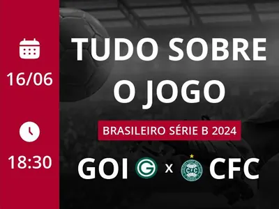 Goiás x Coritiba: placar ao vivo, escalações, lances, gols e mais