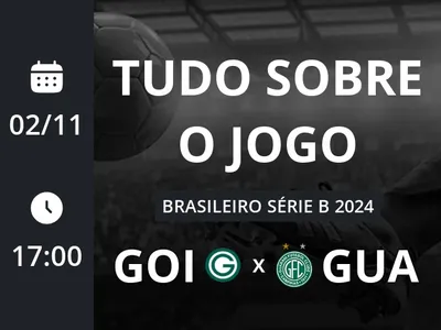 Goiás x Guarani: placar ao vivo, escalações, lances, gols e mais