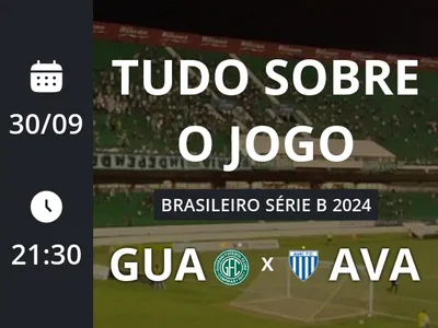 Guarani x Avaí: placar ao vivo, escalações, lances, gols e mais