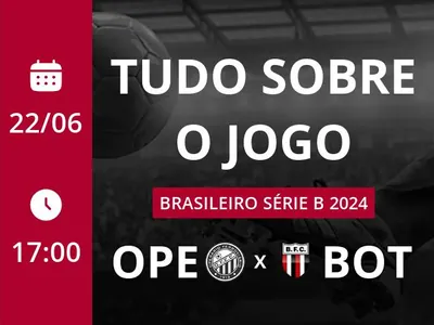 Operário-PR x Botafogo: placar ao vivo, escalações, lances, gols e mais