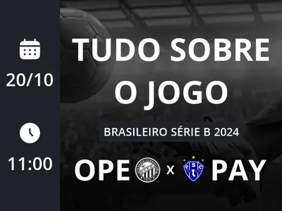 Operário-PR x Paysandu: placar ao vivo, escalações, lances, gols e mais