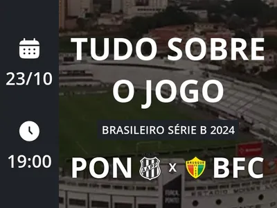 Ponte Preta x Brusque: placar ao vivo, escalações, lances, gols e mais