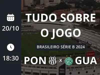 Ponte Preta x Guarani: placar ao vivo, escalações, lances, gols e mais