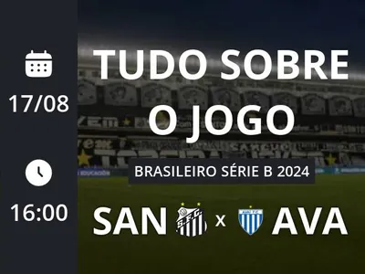 Santos x Avaí: placar ao vivo, escalações, lances, gols e mais