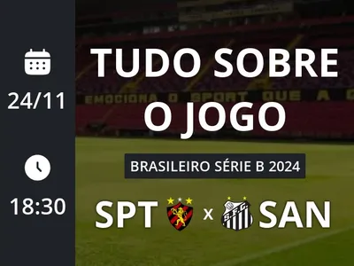 Sport x Santos: placar ao vivo, escalações, lances, gols e mais