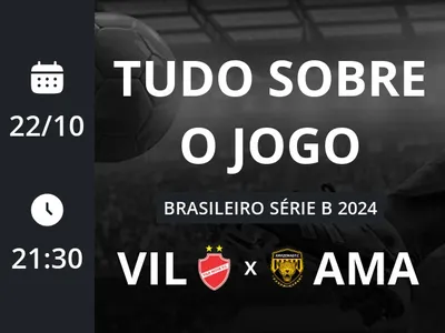 Vila Nova x Amazonas: placar ao vivo, escalações, lances, gols e mais